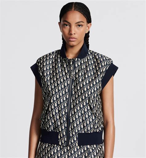 dior oblique vest|Vest Blue Dior Oblique Technical Taffeta .